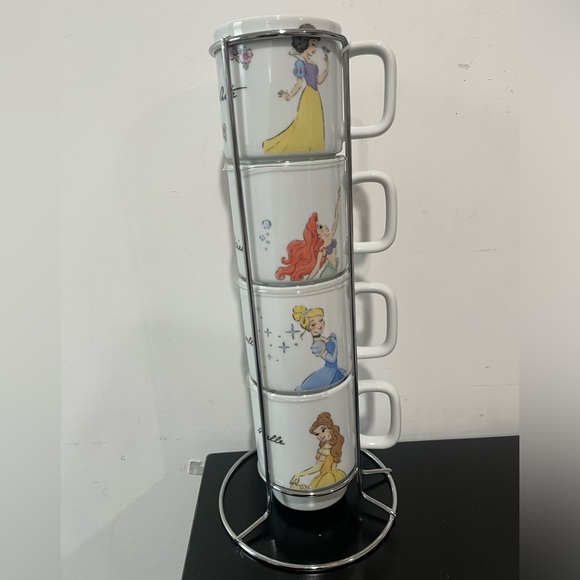 Disney Princess stackable mugs and holder - Picture 2 of 7